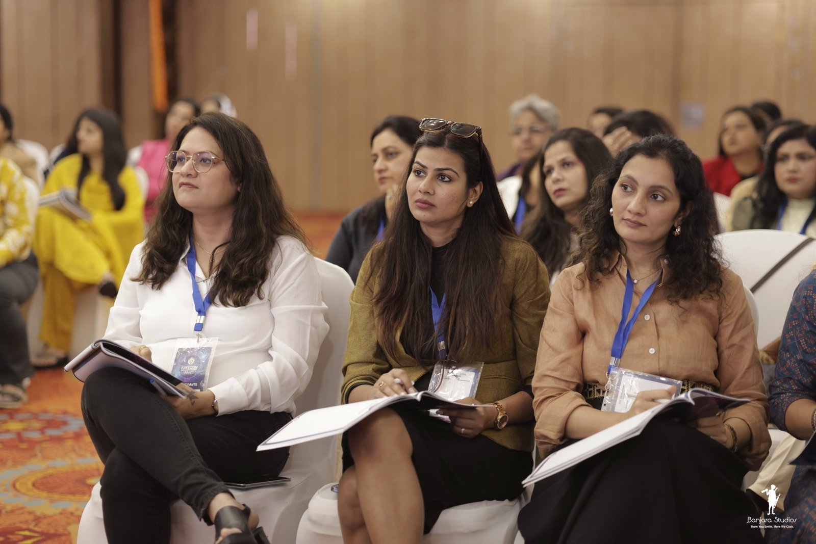 Taking notes through the morning sessions.