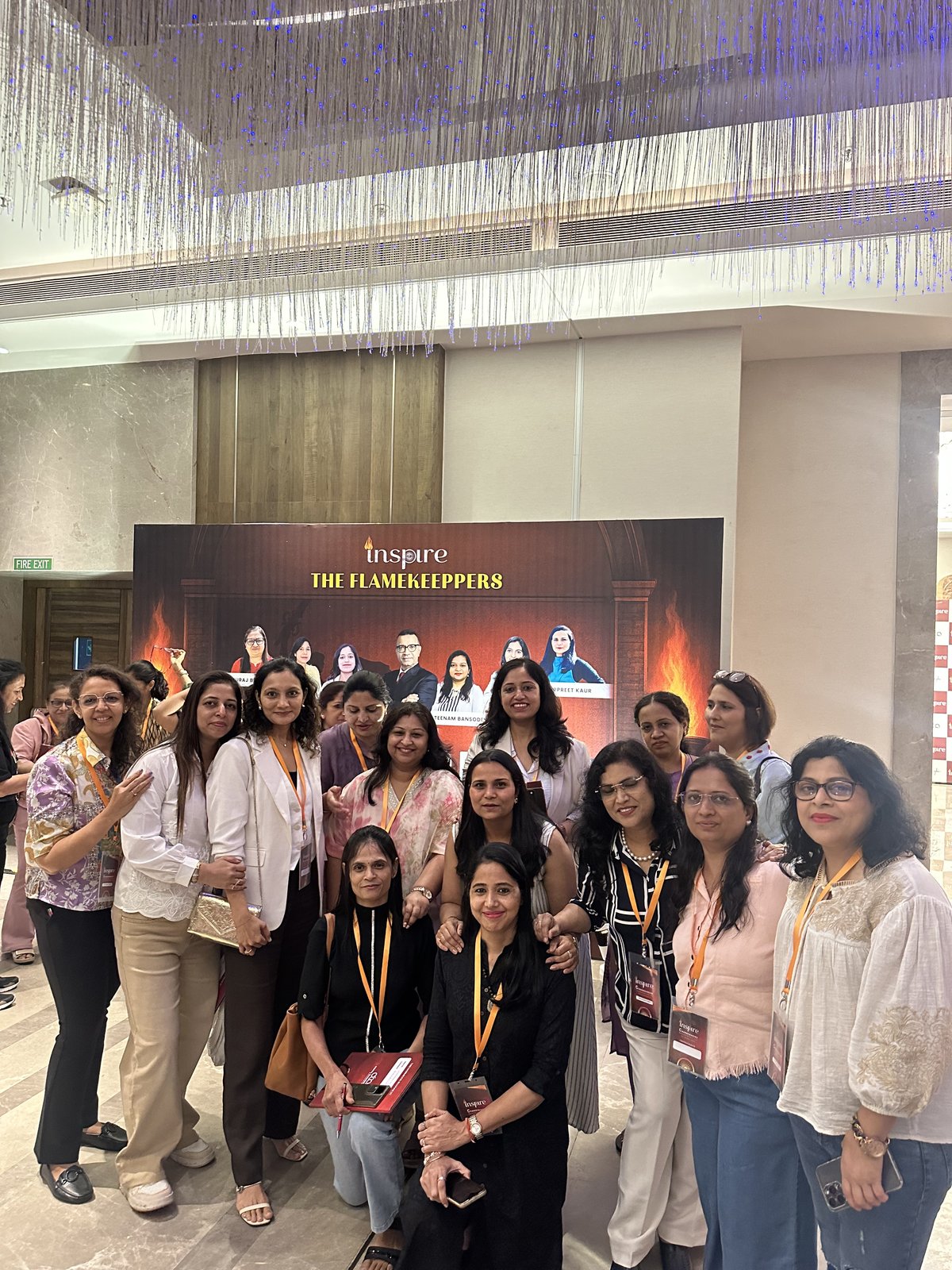 With the group after the event.